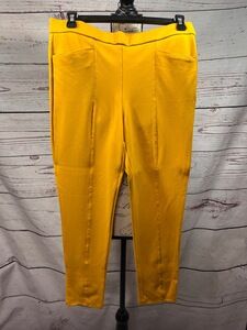 Anne‎ Klein Yellow Stretchy Skinny Pants Size 8